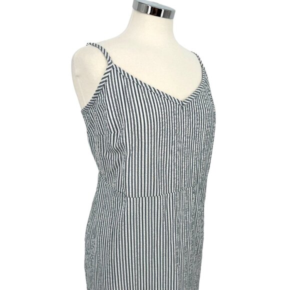 Market & Spruce Striped Maxi Sun Dress Blue White Size 2X NWT - Picture 6 of 11
